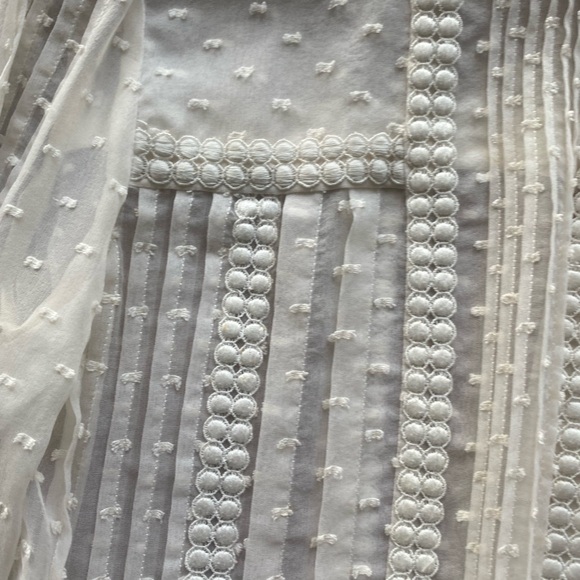 Vintage Oscar de la Renta sheer embroidered blouse - Picture 15 of 17